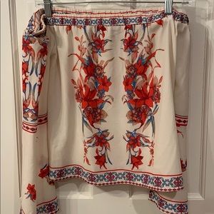 Floral off the shoulder blouse